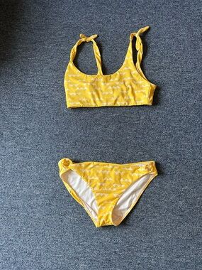 Carve Designs White Swim Top with Teal Logo